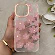 قاب گوشی iPhone 16 Pro Max آیفون شفاف PC CASE شفاف پشت طلق فانتزی طرح گل کد 157752