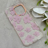 قاب گوشی iPhone 16 Pro Max آیفون شفاف PC CASE شفاف پشت طلق فانتزی طرح گل کد 157752