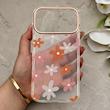 قاب گوشی iPhone 17 Pro Max آیفون شفاف PC CASE شفاف پشت طلق فانتزی طرح گل کد 157754