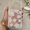 قاب گوشی iPhone 17 Pro Max آیفون شفاف PC CASE شفاف پشت طلق فانتزی طرح گل کد 157756