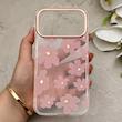 قاب گوشی iPhone 17 Pro Max آیفون شفاف PC CASE شفاف پشت طلق فانتزی طرح گل کد 157761
