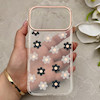 قاب گوشی iPhone 17 Pro Max آیفون شفاف PC CASE شفاف پشت طلق فانتزی طرح گل کد 157762