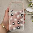 قاب گوشی iPhone 17 Pro Max آیفون شفاف PC CASE شفاف پشت طلق فانتزی طرح گل کد 157762