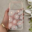 قاب گوشی iPhone 17 Pro Max آیفون شفاف PC CASE شفاف پشت طلق فانتزی طرح گل کد 157764