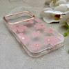 قاب گوشی iPhone 17 Pro آیفون شفاف PC CASE شفاف پشت طلق فانتزی طرح گل کد 157766