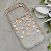 قاب گوشی iPhone 17 Pro آیفون شفاف PC CASE شفاف پشت طلق فانتزی طرح گل کد 157767