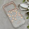 قاب گوشی iPhone 17 Pro آیفون شفاف PC CASE شفاف پشت طلق فانتزی طرح گل کد 157767