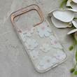 قاب گوشی iPhone 17 Pro آیفون شفاف PC CASE شفاف پشت طلق فانتزی طرح گل کد 157768