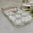 قاب گوشی iPhone 17 Pro آیفون شفاف PC CASE شفاف پشت طلق فانتزی طرح گل کد 157768