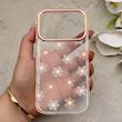 قاب گوشی iPhone 17 Pro آیفون شفاف PC CASE شفاف پشت طلق فانتزی طرح گل کد 157772