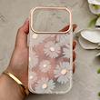 قاب گوشی iPhone 17 Pro آیفون شفاف PC CASE شفاف پشت طلق فانتزی طرح گل کد 157774