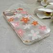 قاب گوشی iPhone 17 آیفون شفاف PC CASE شفاف پشت طلق فانتزی طرح گل کد 157777