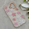 قاب گوشی iPhone 17 آیفون شفاف PC CASE شفاف پشت طلق فانتزی طرح گل کد 157777