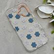 قاب گوشی iPhone 17 آیفون شفاف PC CASE شفاف پشت طلق فانتزی طرح گل کد 157779