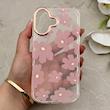 قاب گوشی iPhone 17 آیفون شفاف PC CASE شفاف پشت طلق فانتزی طرح گل کد 157780