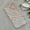قاب گوشی iPhone 17 آیفون شفاف PC CASE شفاف پشت طلق فانتزی طرح گل کد 157781