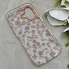 قاب گوشی iPhone 17 آیفون شفاف PC CASE شفاف پشت طلق فانتزی طرح گل کد 157782