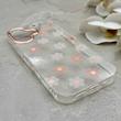 قاب گوشی iPhone 17 آیفون شفاف PC CASE شفاف پشت طلق فانتزی طرح گل کد 157783