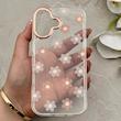 قاب گوشی iPhone 17 آیفون شفاف PC CASE شفاف پشت طلق فانتزی طرح گل کد 157783