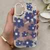 قاب گوشی iPhone 17 آیفون شفاف PC CASE شفاف پشت طلق فانتزی طرح گل کد 157784