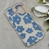 قاب گوشی iPhone 17 آیفون شفاف PC CASE شفاف پشت طلق فانتزی طرح گل کد 157784