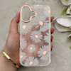 قاب گوشی iPhone 17 آیفون شفاف PC CASE شفاف پشت طلق فانتزی طرح گل کد 157785
