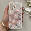 قاب گوشی iPhone 17 آیفون شفاف PC CASE شفاف پشت طلق فانتزی طرح گل کد 157785