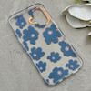 قاب گوشی iPhone 16 آیفون شفاف PC CASE شفاف پشت طلق فانتزی طرح گل کد 157787