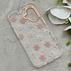 قاب گوشی iPhone 16 آیفون شفاف PC CASE شفاف پشت طلق فانتزی طرح گل کد 157789