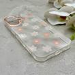 قاب گوشی iPhone 16 آیفون شفاف PC CASE شفاف پشت طلق فانتزی طرح گل کد 157789