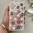 قاب گوشی iPhone 16 آیفون شفاف PC CASE شفاف پشت طلق فانتزی طرح گل کد 157790