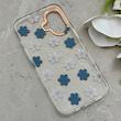 قاب گوشی iPhone 16 آیفون شفاف PC CASE شفاف پشت طلق فانتزی طرح گل کد 157790