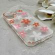 قاب گوشی iPhone 16 آیفون شفاف PC CASE شفاف پشت طلق فانتزی طرح گل کد 157791