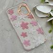 قاب گوشی iPhone 16 آیفون شفاف PC CASE شفاف پشت طلق فانتزی طرح گل کد 157791