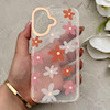 قاب گوشی iPhone 16 آیفون شفاف PC CASE شفاف پشت طلق فانتزی طرح گل کد 157791