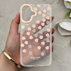 قاب گوشی iPhone 16 آیفون شفاف PC CASE شفاف پشت طلق فانتزی طرح گل کد 157792