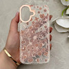 قاب گوشی iPhone 16 آیفون شفاف PC CASE شفاف پشت طلق فانتزی طرح گل کد 157794