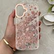 قاب گوشی iPhone 16 آیفون شفاف PC CASE شفاف پشت طلق فانتزی طرح گل کد 157794