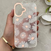 قاب گوشی iPhone 16 آیفون شفاف PC CASE شفاف پشت طلق فانتزی طرح گل کد 157795