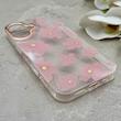 قاب گوشی iPhone 16 آیفون شفاف PC CASE شفاف پشت طلق فانتزی طرح گل کد 157797