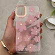 قاب گوشی iPhone 11 آیفون شفاف PC CASE شفاف پشت طلق فانتزی طرح گل کد 157804