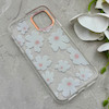 قاب گوشی iPhone 11 آیفون شفاف PC CASE شفاف پشت طلق فانتزی طرح گل کد 157805
