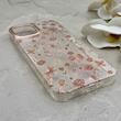 قاب گوشی iPhone 13 - iPhone 14 آیفون شفاف PC CASE شفاف پشت طلق فانتزی طرح گل کد 157809