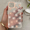 قاب گوشی iPhone 13 - iPhone 14 آیفون شفاف PC CASE شفاف پشت طلق فانتزی طرح گل کد 157814