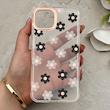 قاب گوشی iPhone 13 - iPhone 14 آیفون شفاف PC CASE شفاف پشت طلق فانتزی طرح گل کد 157815