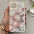 قاب گوشی iPhone 13 - iPhone 14 آیفون شفاف PC CASE شفاف پشت طلق فانتزی طرح گل کد 157818