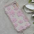 قاب گوشی iPhone X - XS آیفون شفاف PC CASE شفاف پشت طلق فانتزی طرح گل کد 157822