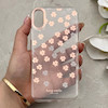 قاب گوشی iPhone X - XS آیفون شفاف PC CASE شفاف پشت طلق فانتزی طرح گل کد 157824