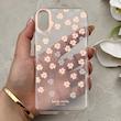 قاب گوشی iPhone X - XS آیفون شفاف PC CASE شفاف پشت طلق فانتزی طرح گل کد 157824