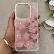 قاب گوشی Redmi Note 14 4G شیائومی شفاف PC CASE شفاف پشت طلق فانتزی طرح گل کد 157865